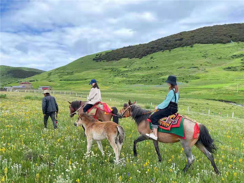 游客在祝?；êｓw驗(yàn)騎馬  任剛.jpg